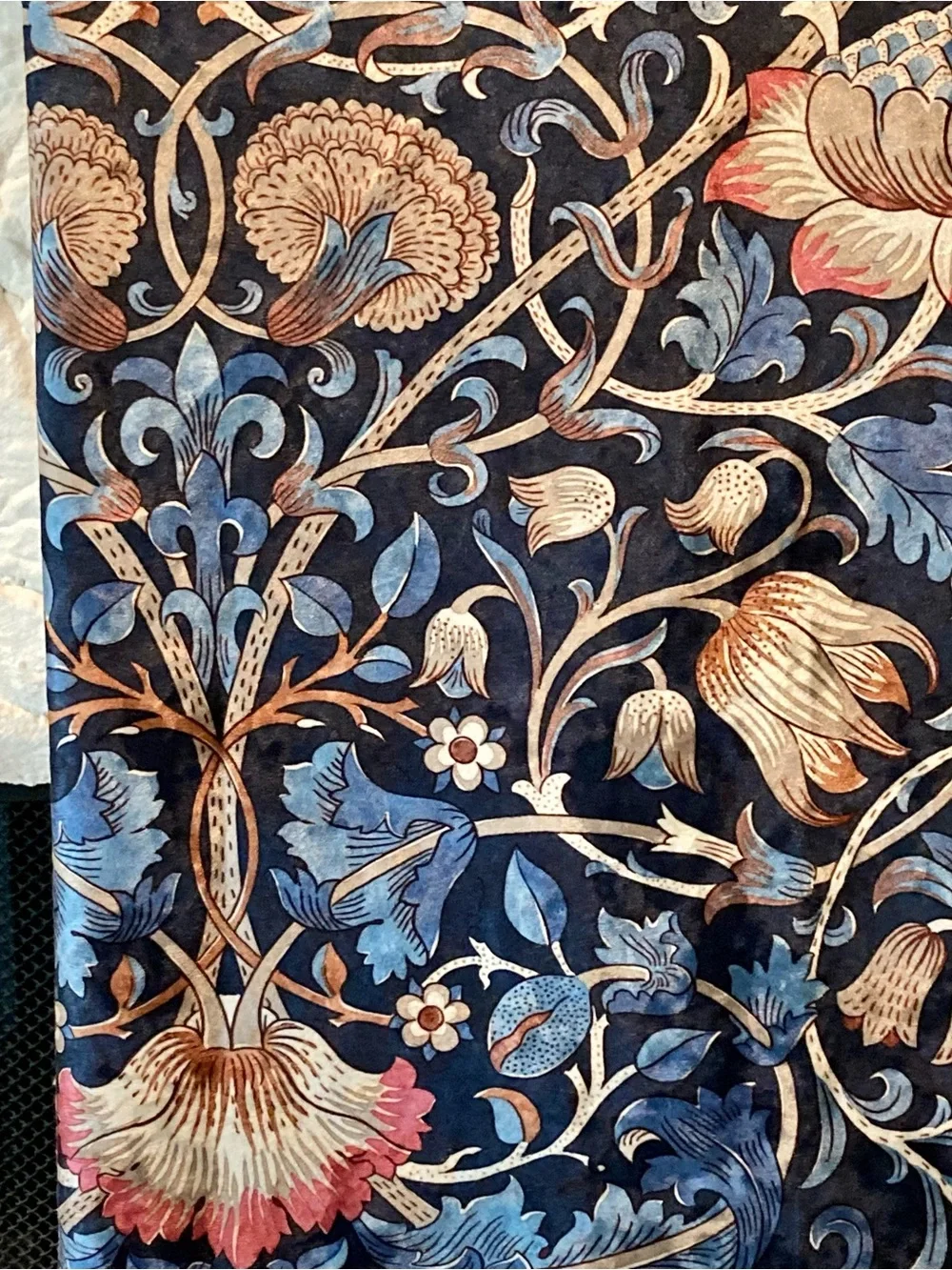 NWOT William Morris drape panel pairs in beautiful“Lodden” botanical design